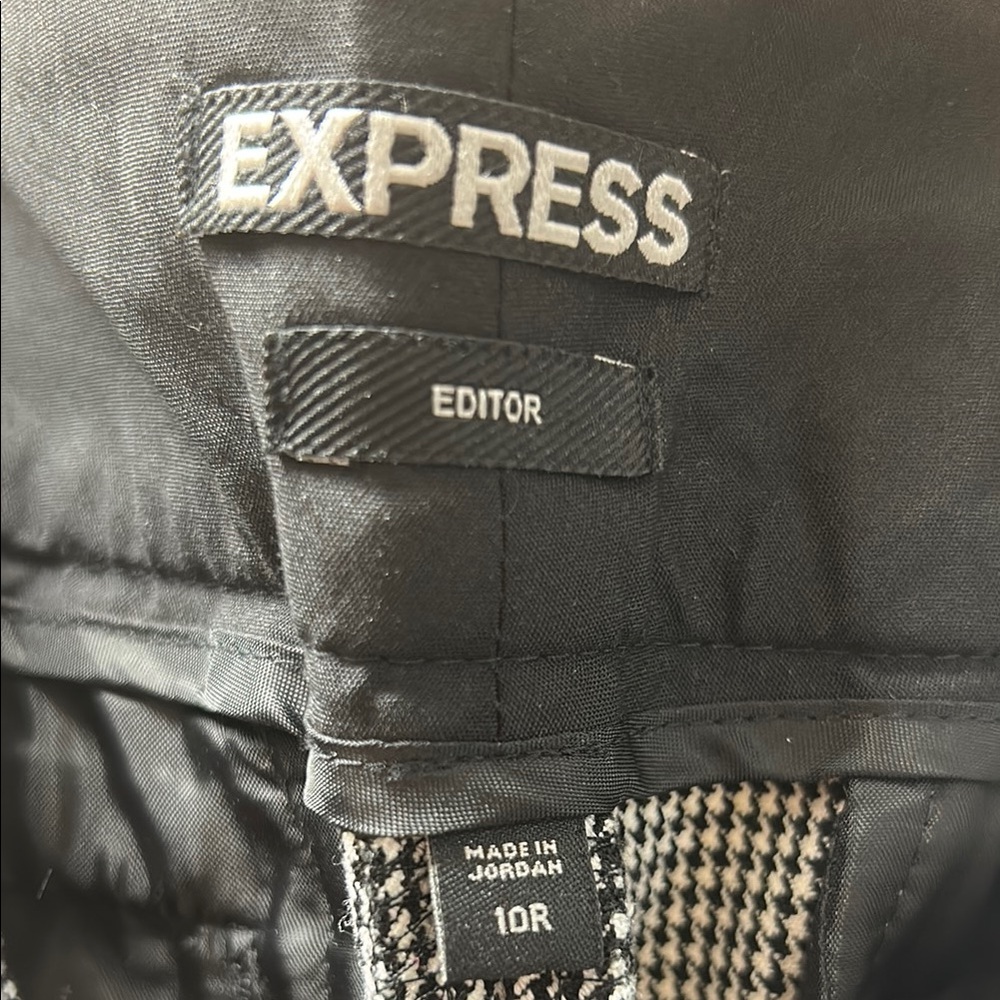Express Classic Houndstooth Pattern Trousers